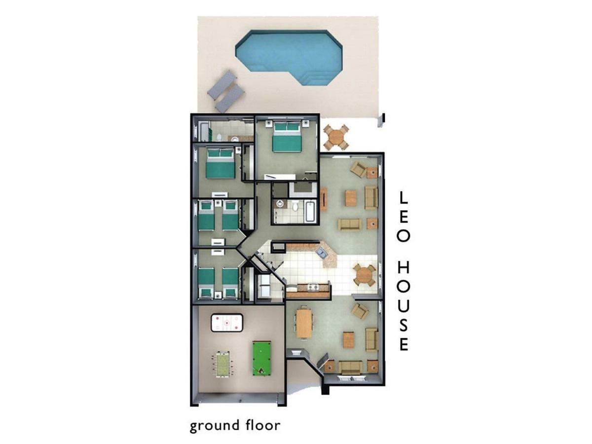 Spacious Villa With Private Pool - No Carpet - Disney Area كيسيمي المظهر الخارجي الصورة